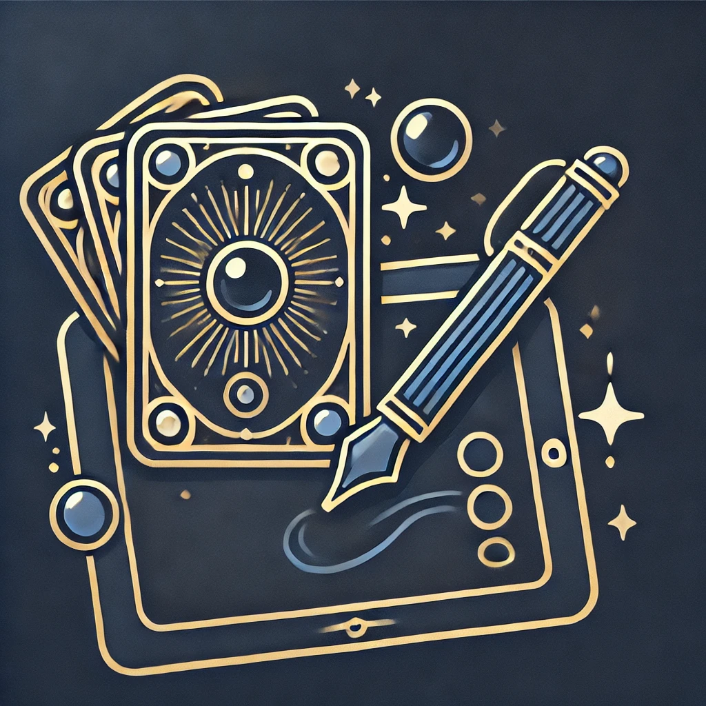 oracle cards and digital product icon