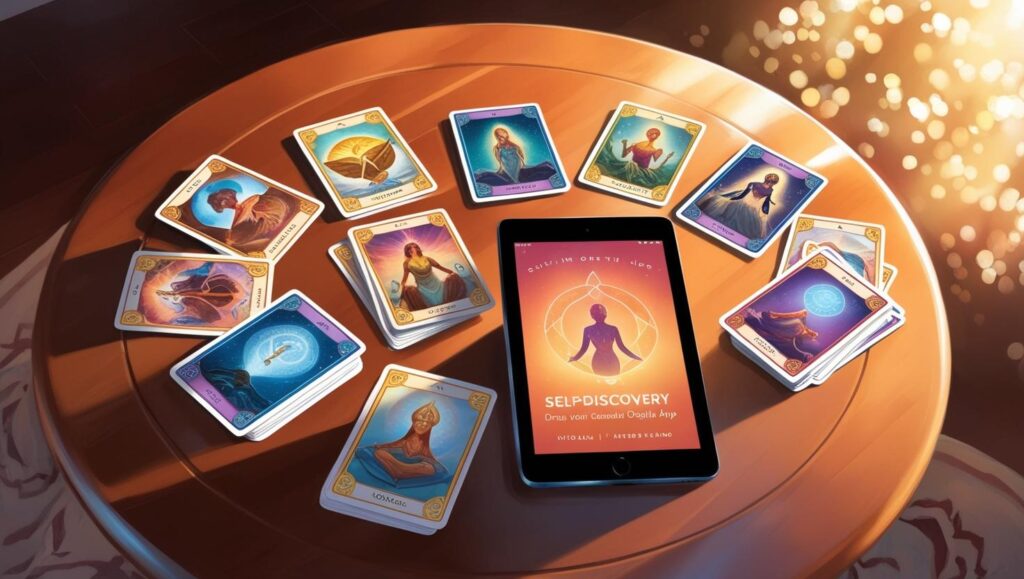 digital products- cards and a tablet showing a digital producr