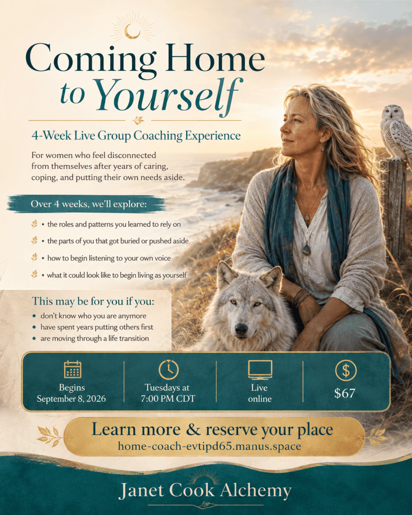 Flyer for coming Home to Yourself Course
